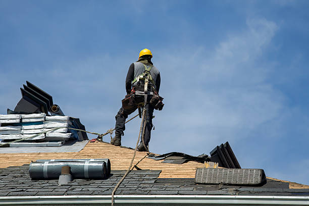Professional Roofing technician working in Atlantic Highlands, NJ
